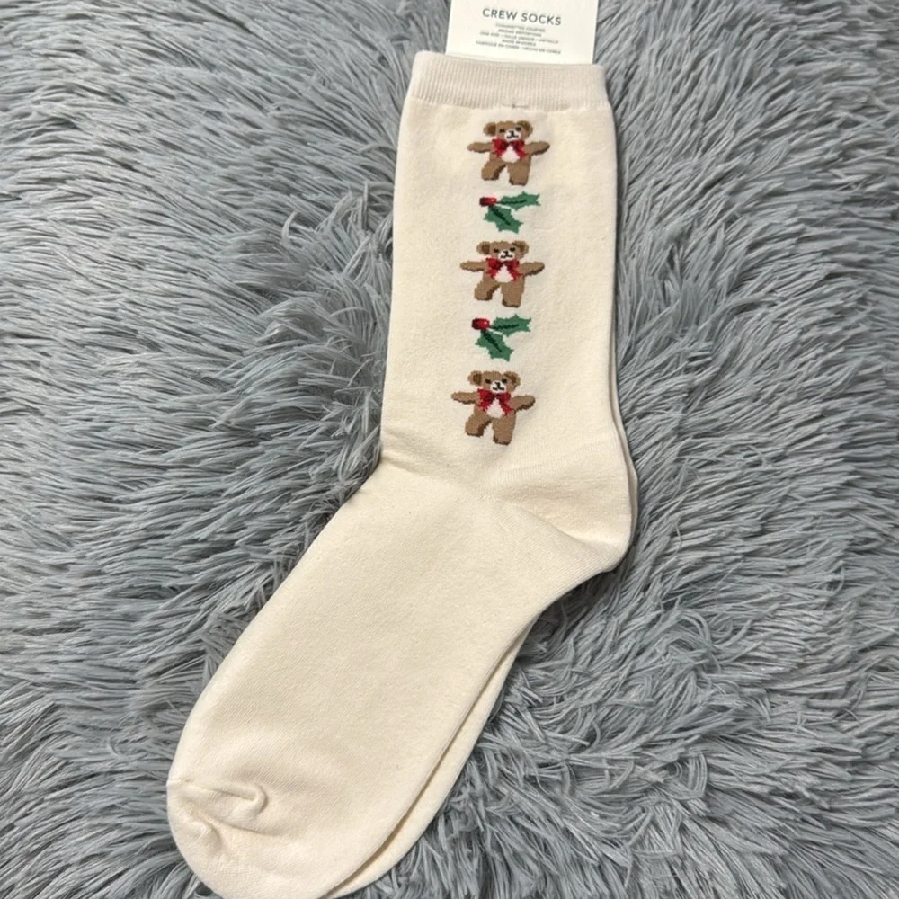 AE Teddy Bear Crew Socks